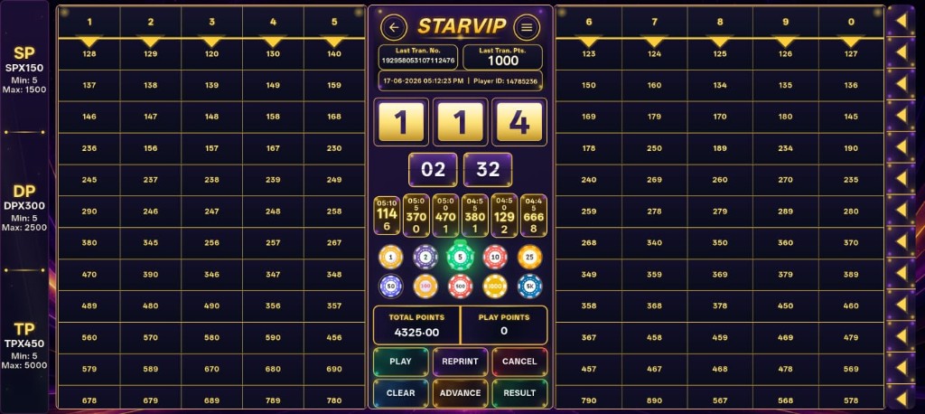 STARVIP Game Play